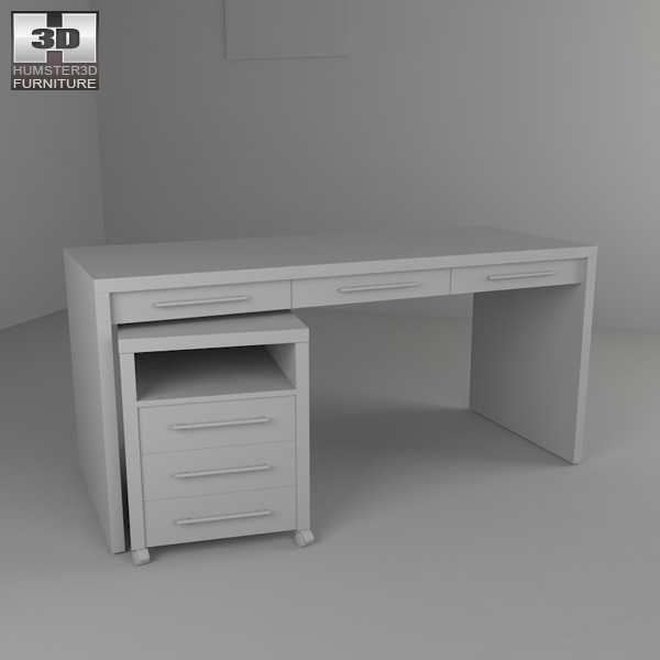 Home Workplace Furniture 08 3D Model Game ready .max .obj .3ds 