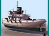 DIESEL TUG SHIP 3D Model