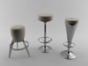 Bar stool collection 3D Model