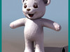 white teddybear toy 3D Model .max