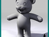 white teddybear toy 3D Model .max