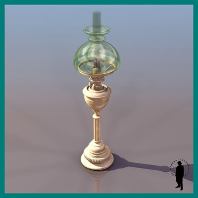 VINTAGE GAS LAMP 1890 3D Model .max- CGTrader.com