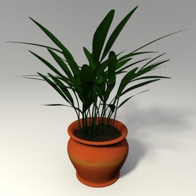 Potted Plant 3D Model .obj .fbx .blend