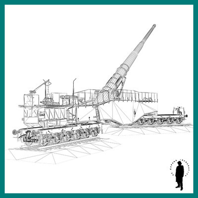 LEOPOLD (GERMAN RAIL GUN WWII) 3D Model LEOPOLD (GERMAN RAIL GUN WWII) 3D Model .max