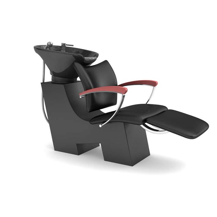 Comfortable Black Beauty Parlor Chair 3D Model