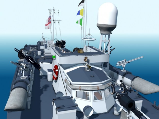 Vosper MTB 3D Model .obj