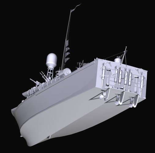 Vosper MTB 3D Model .obj