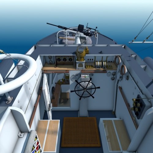Vosper MTB 3D Model .obj