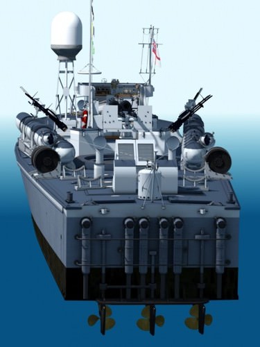 Vosper MTB 3D Model .obj