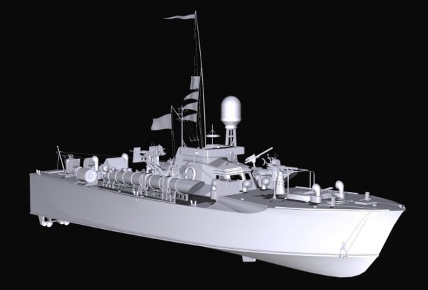Vosper MTB 3D Model .obj
