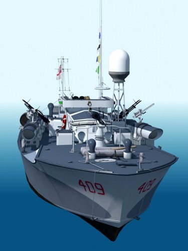 Vosper MTB 3D Model .obj