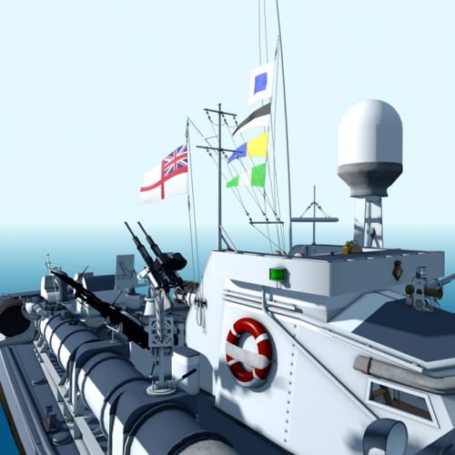 Vosper MTB 3D Model .obj