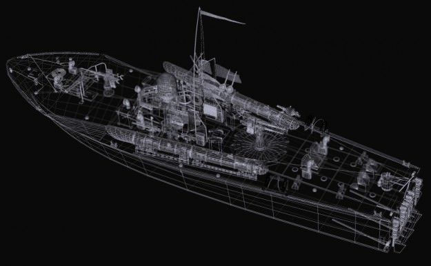 Vosper MTB 3D Model .obj