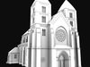 Neo-Romanesque Church 3D Model