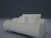 Ultra Modern Sofa 2x 3D Model .max .obj .fbx .c4d