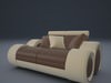 Ultra Modern Sofa 2x 3D Model .max .obj .fbx .c4d