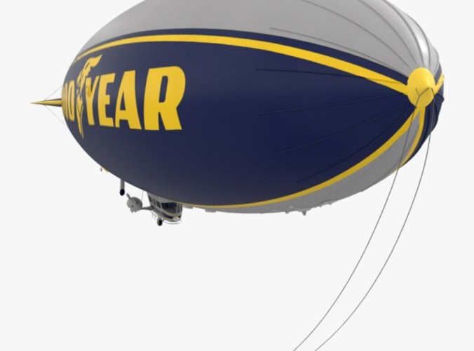 Good Year Blimp, zeppelin 3D Model Good Year Blimp, zeppelin 3D Model .max .obj .3ds .fbx .ma .mb