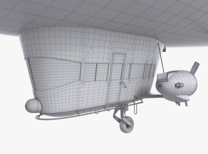 Good Year Blimp, zeppelin 3D Model Good Year Blimp, zeppelin 3D Model .max .obj .3ds .fbx .ma .mb