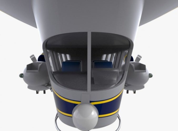 Good Year Blimp, zeppelin 3D Model Good Year Blimp, zeppelin 3D Model .max .obj .3ds .fbx .ma .mb