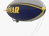 Good Year Blimp, zeppelin 3D Model .max .obj .3ds .fbx .ma .mb