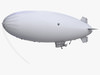 Good Year Blimp, zeppelin 3D Model .max .obj .3ds .fbx .ma .mb