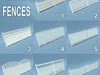 8 Wooden Fences 3D Model