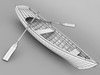 Rowboat 3D Model .max .obj .3ds .lwo .lw .lws