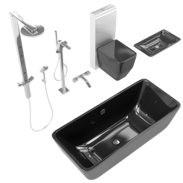 Bathroom Fixture Set 3D Model - CGTrader.com