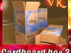 Photorealistic Cardboard Box High Res 3D Model