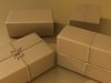 Cardboard Box Wrapped in Brown Paper - Package 3D Model .max .obj .3ds .fbx