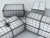 Cardboard Box Wrapped in Brown Paper - Package 3D Model .max .obj .3ds .fbx