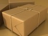 Cardboard Box Wrapped in Brown Paper - Package 3D Model .max .obj .3ds .fbx