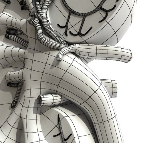 Kidney Anatomy High Detail 3D Model .max .obj .3ds .fbx