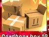 Photorealistic Cardboard Box High Res 3D Model