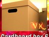 Photorealistic Cardboard Banker Box High Res 3D Model