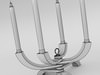Candle Holder 02 3D Model .max .obj .3ds .lwo .lw .lws
