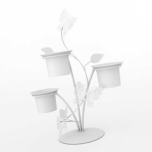 Candle Holder 04 3D Model .max .obj .3ds .lwo .lw .lws