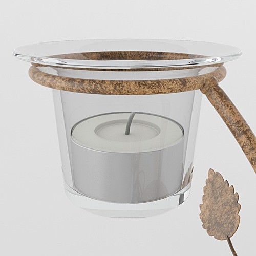 Candle Holder 04 3D Model .max .obj .3ds .lwo .lw .lws
