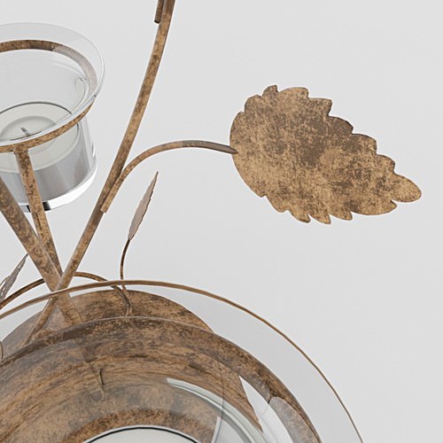 Candle Holder 04 3D Model .max .obj .3ds .lwo .lw .lws