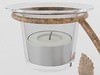 Candle Holder 04 3D Model .max .obj .3ds .lwo .lw .lws