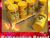 Radioactive Metal Drums and Pallet 3D Model
