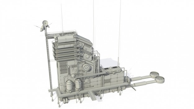 communication center 3D Model .max .obj .3ds .fbx