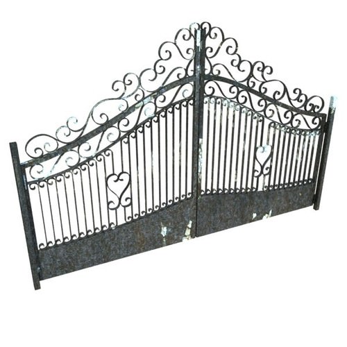 Wrought Iron Gate 01 3D Model .max .obj .3ds .fbx