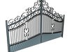 Wrought Iron Gate 01 3D Model .max .obj .3ds .fbx