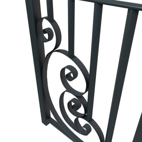 Wrought Iron Fence 01 High res 3D Model .max .obj .3ds .fbx