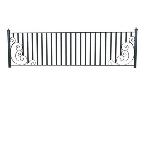 Wrought Iron Fence 01 High res 3D Model .max .obj .3ds .fbx