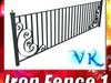 Wrought Iron Fence 01 High res 3D Model .max .obj .3ds .fbx