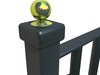 Wrought Iron Fence 01 High res 3D Model .max .obj .3ds .fbx