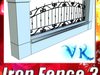 Wrought Iron Fence 03 High res 3D Model