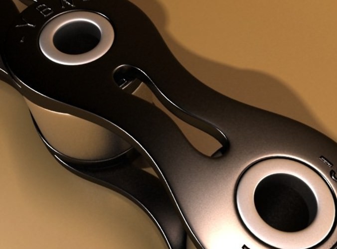 Bicycle Chain Link High res 3D Model .max .obj .3ds .fbx
